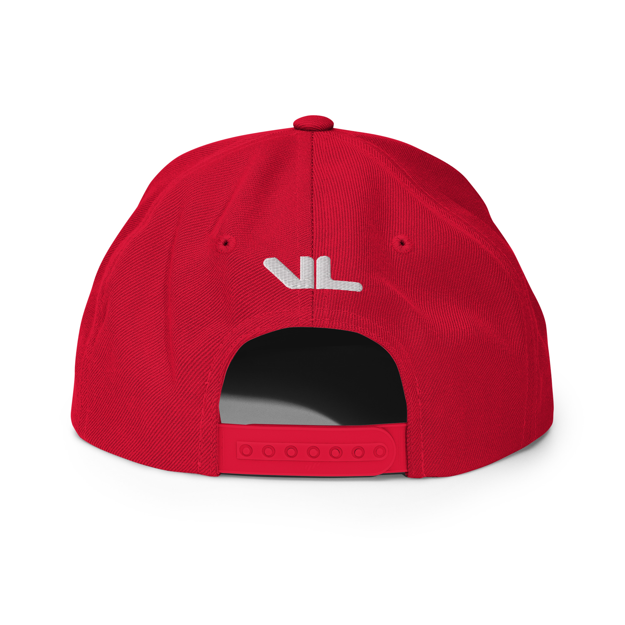 Snapback Rouge Brodée Série Graphique – Image 2