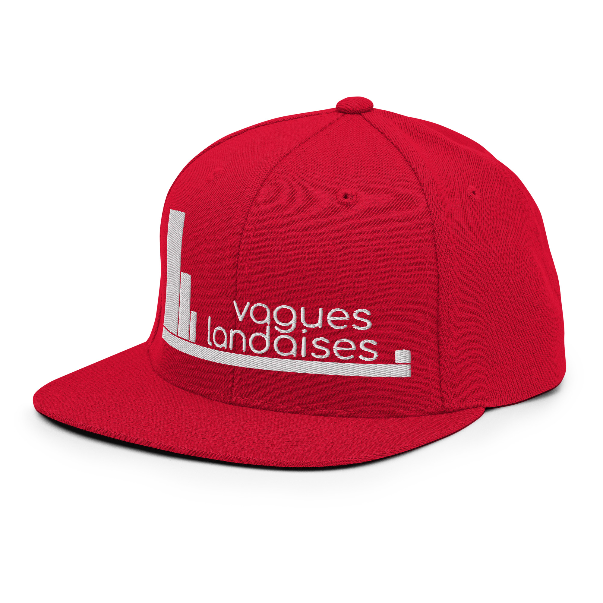 Snapback Rouge Brodée Série Graphique – Image 4