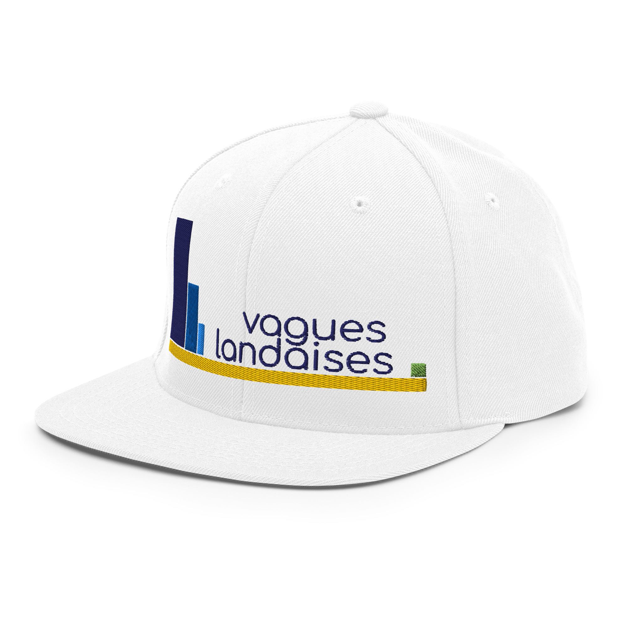 Snapback Blanche Brodée Série Graphique – Image 4