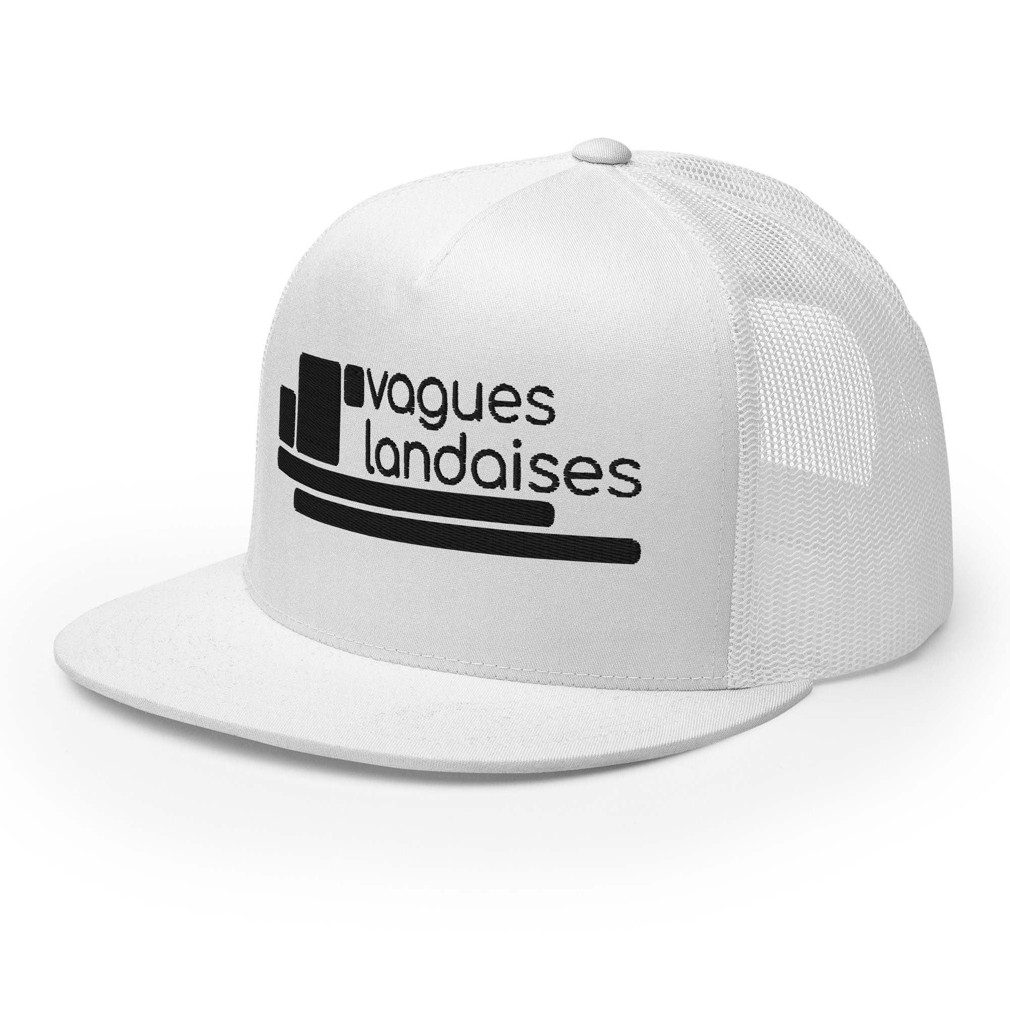 Trucker Blanche Brodée Série Structure – Image 3