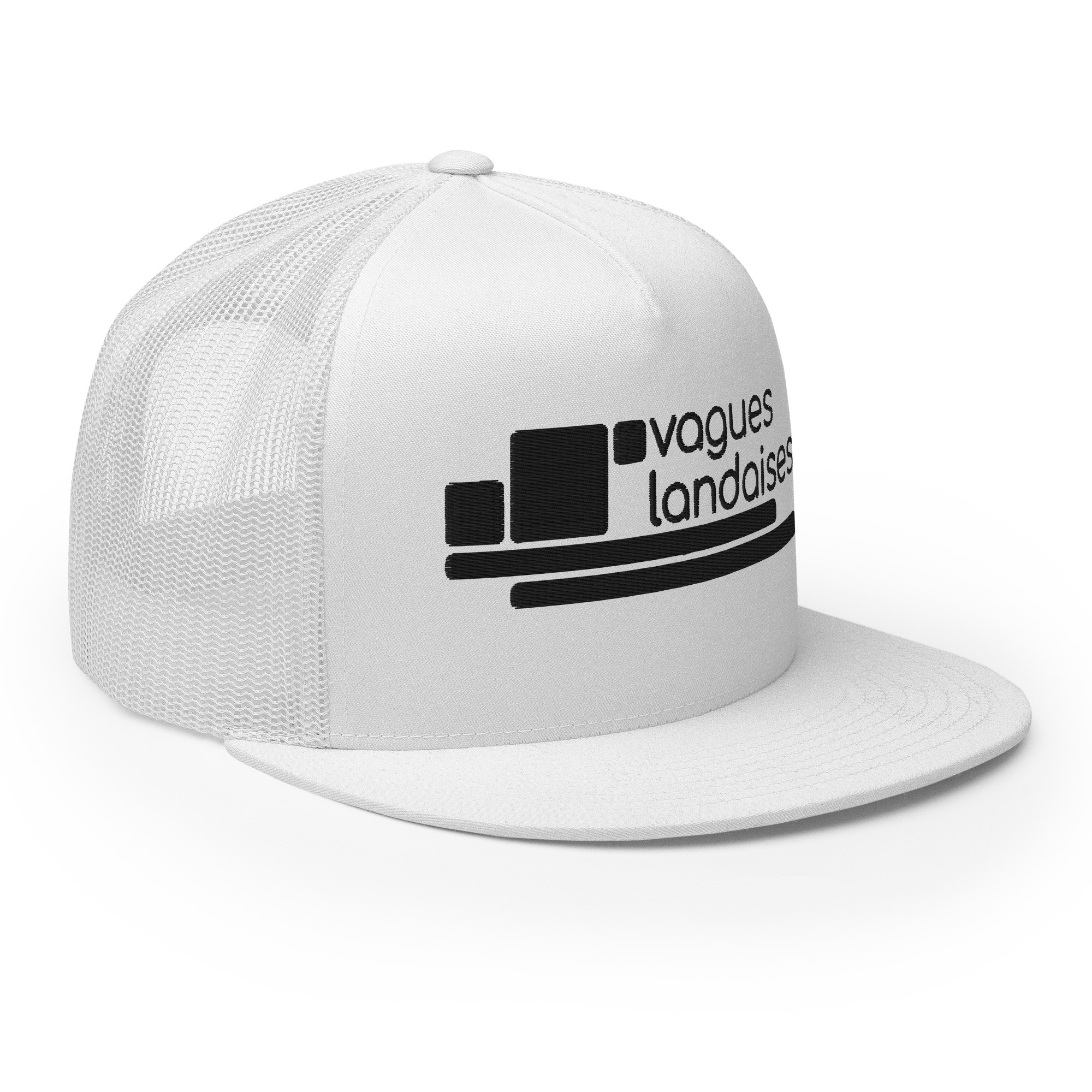 Trucker Blanche Brodée Série Structure – Image 2