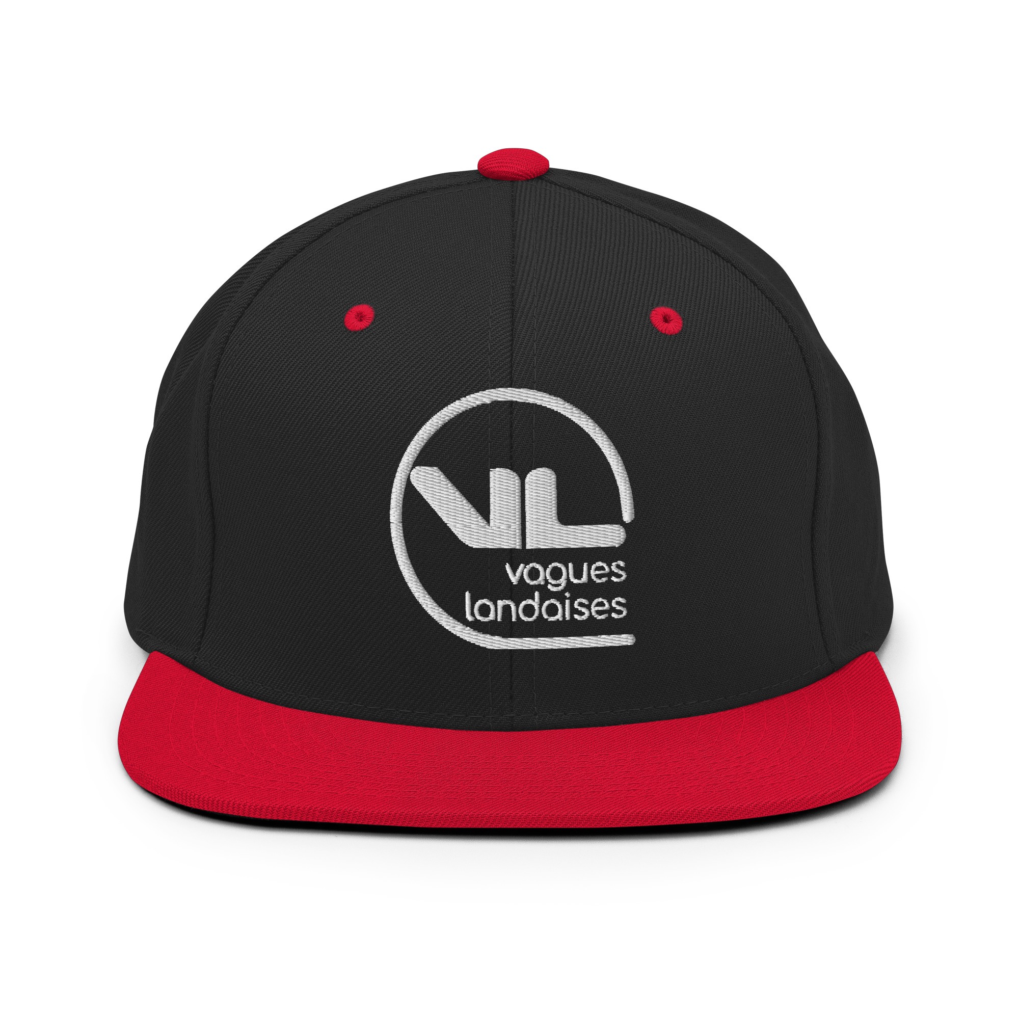 Snapback Brodée Noire Série Logotype