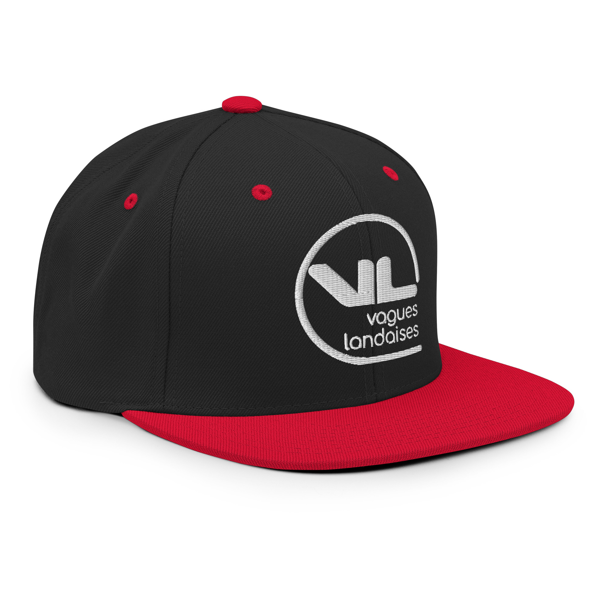 Snapback Brodée Noire Série Logotype – Image 3