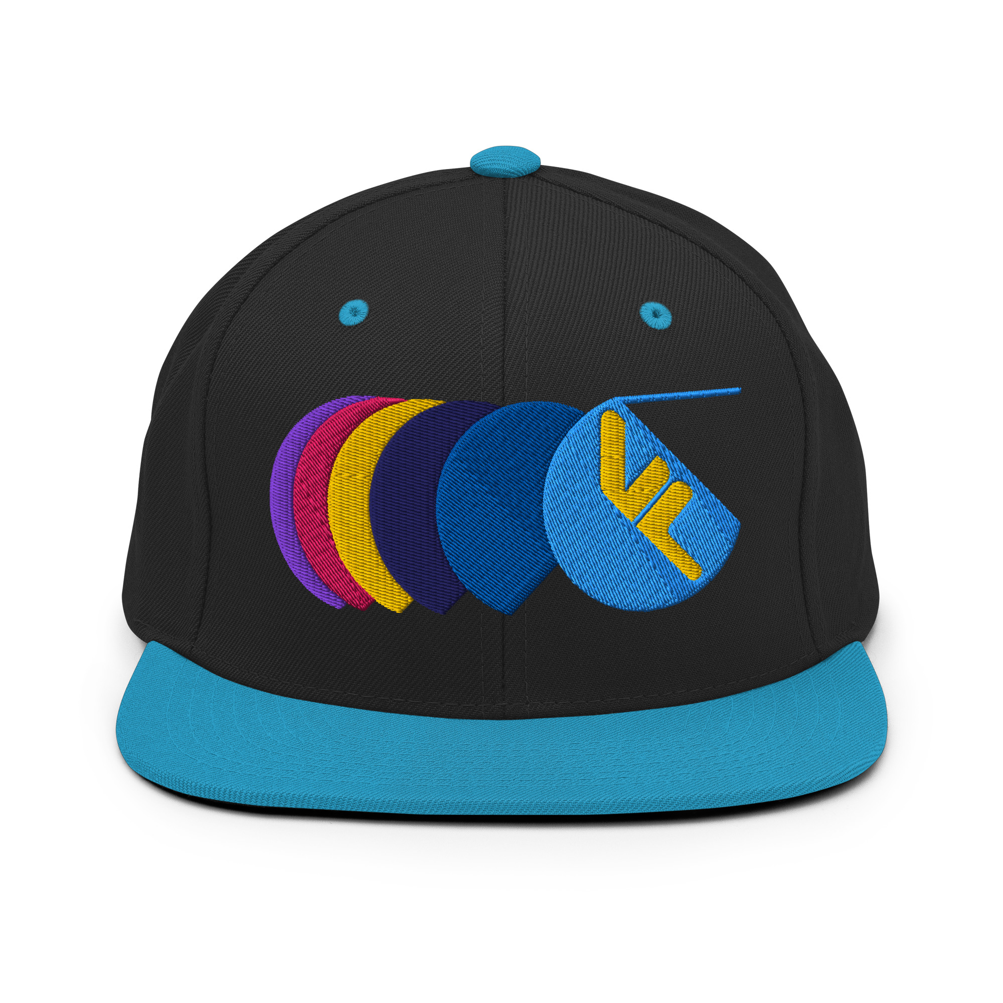 Snapback Brodée Noir Série Éclatant