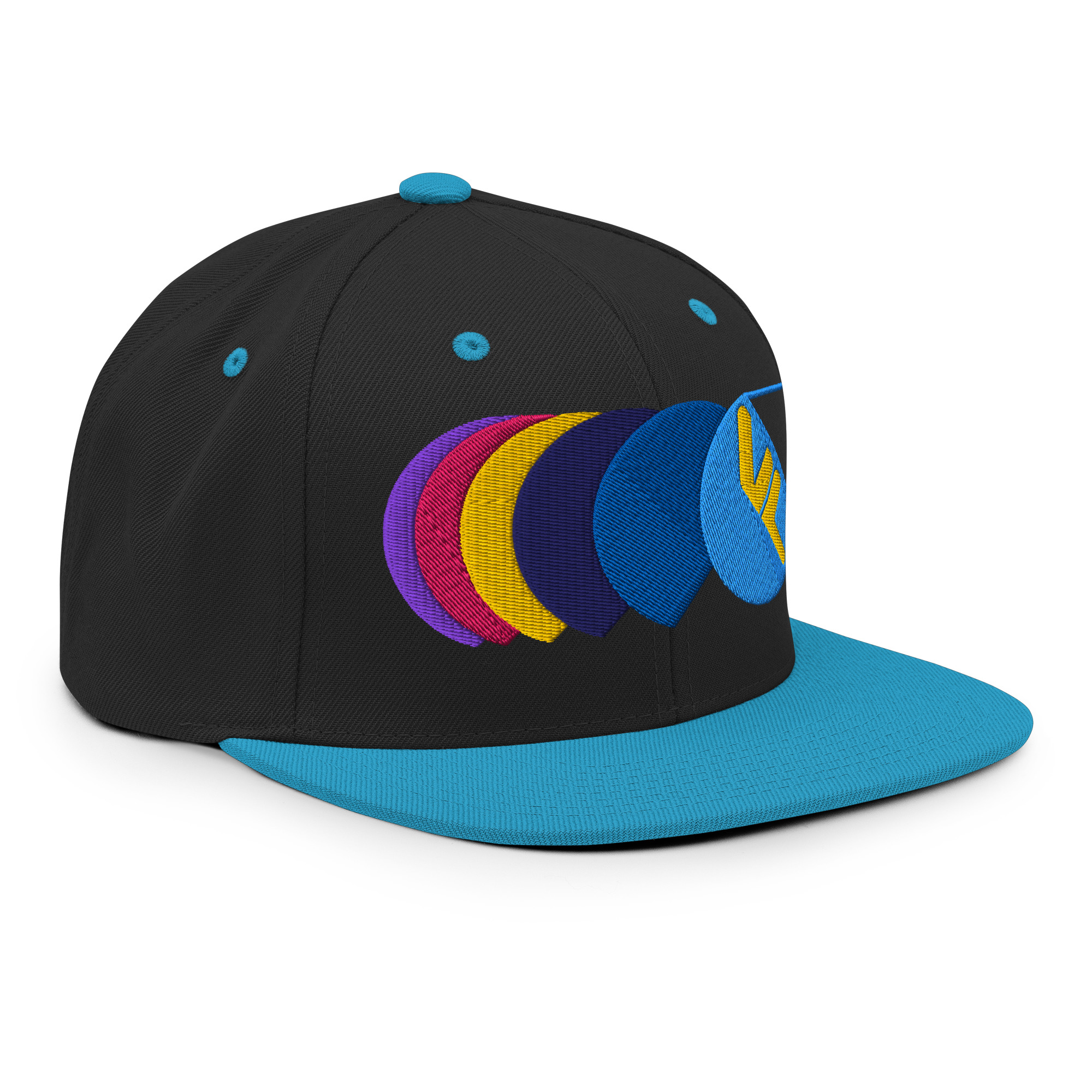 Snapback Brodée Noir Série Éclatant – Image 3