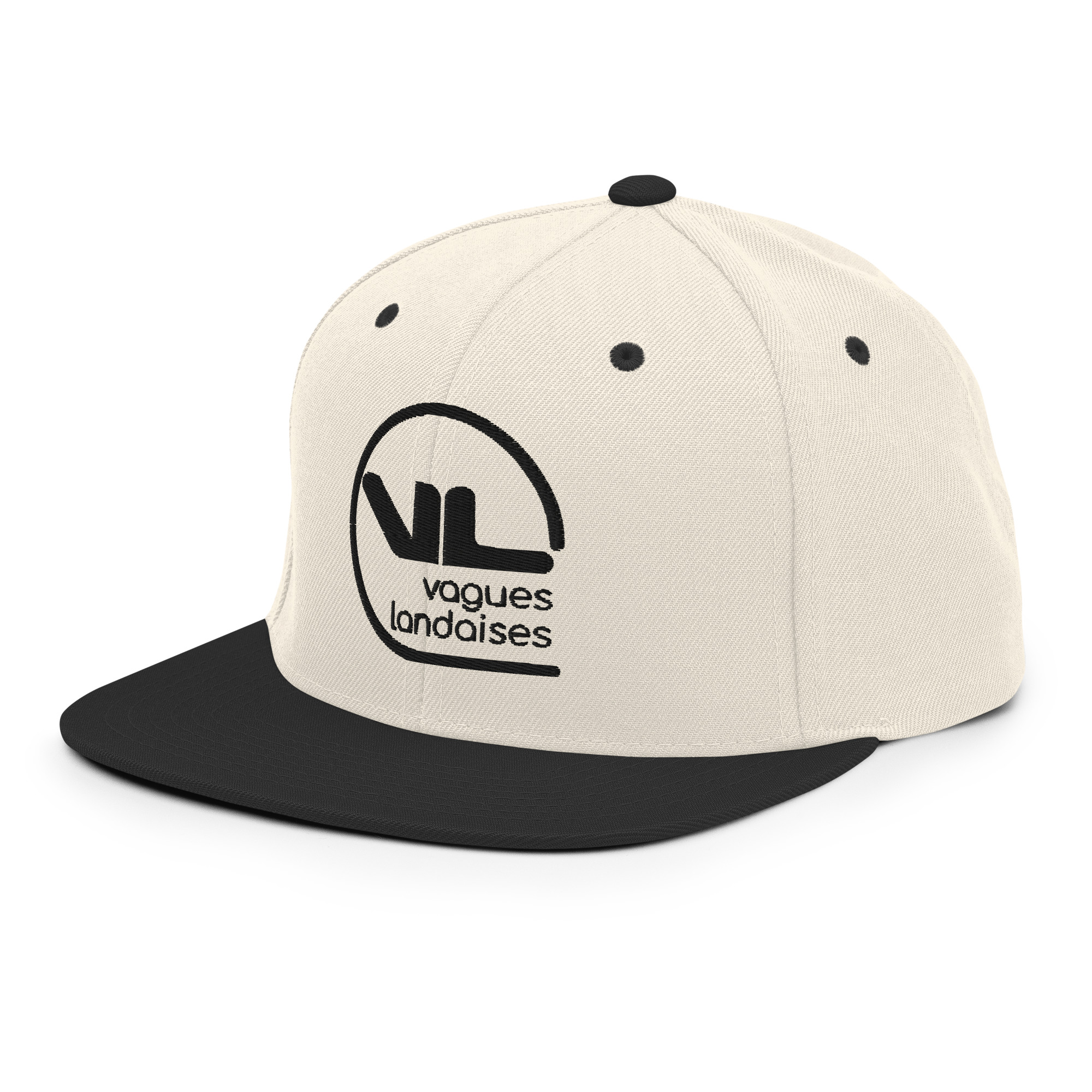 Snapback Brodée Blanche Série Logotype – Image 4