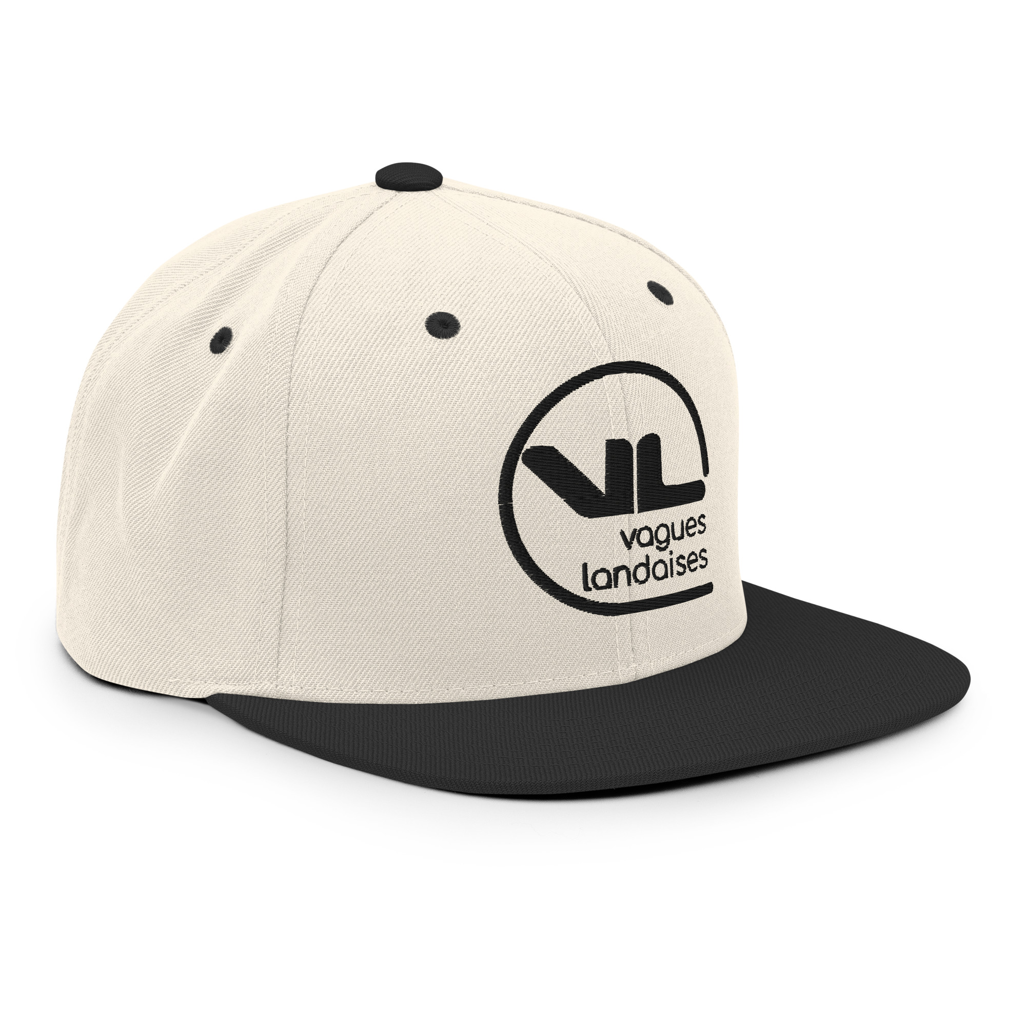 Snapback Brodée Blanche Série Logotype – Image 3