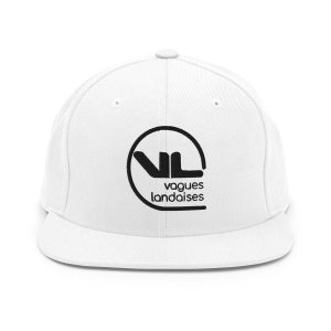 Snapback Brodée Blanche Série Logotype