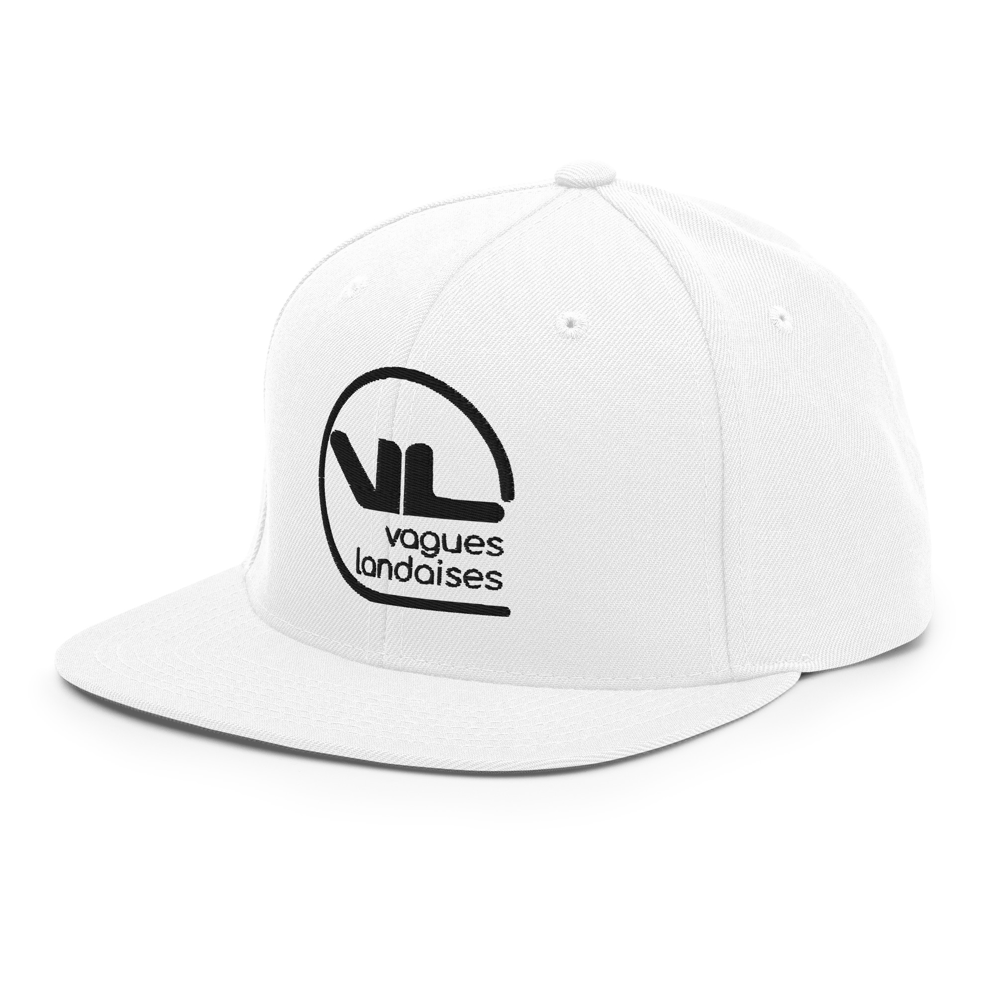 Snapback Brodée Blanche Série Logotype – Image 4