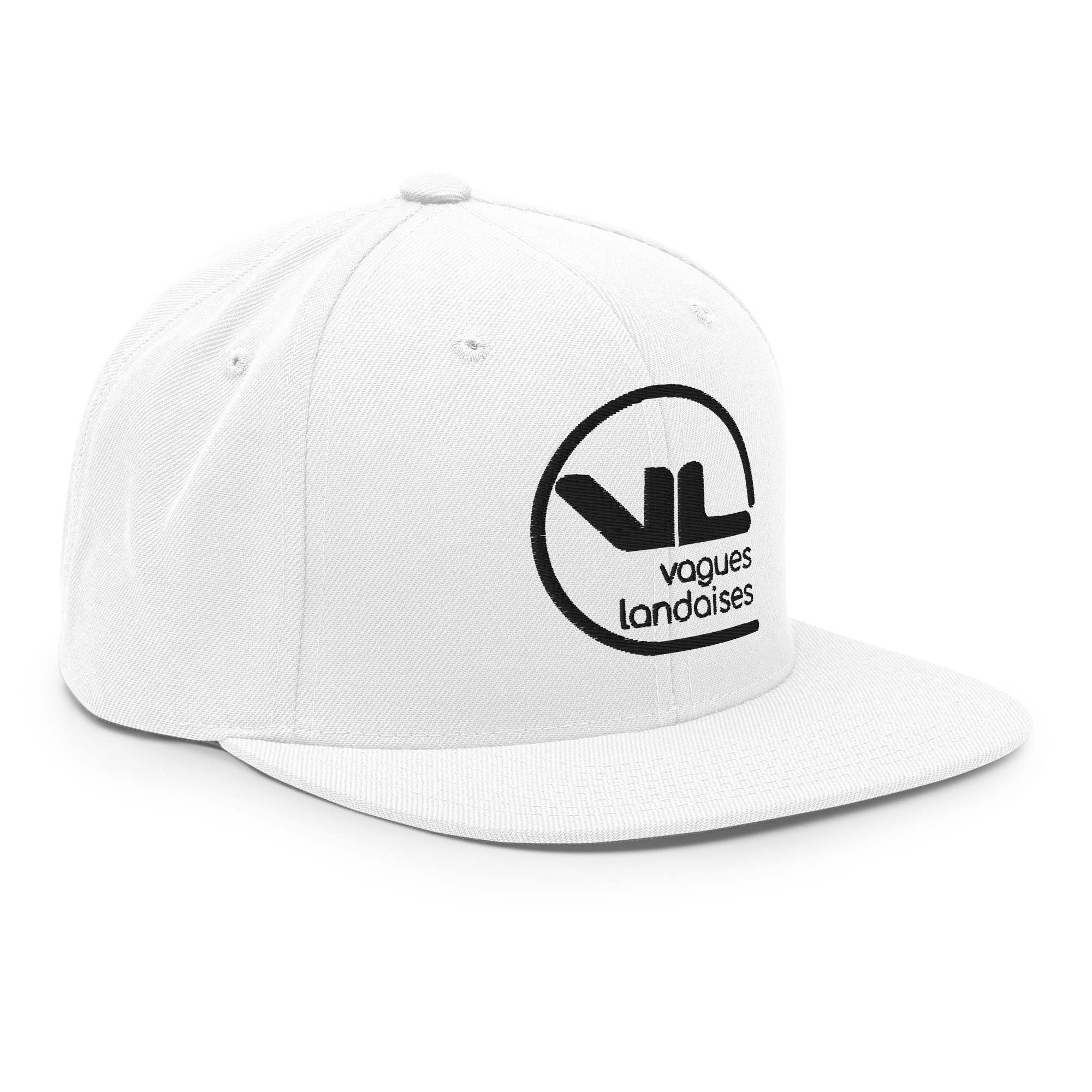 Snapback Brodée Blanche Série Logotype – Image 3
