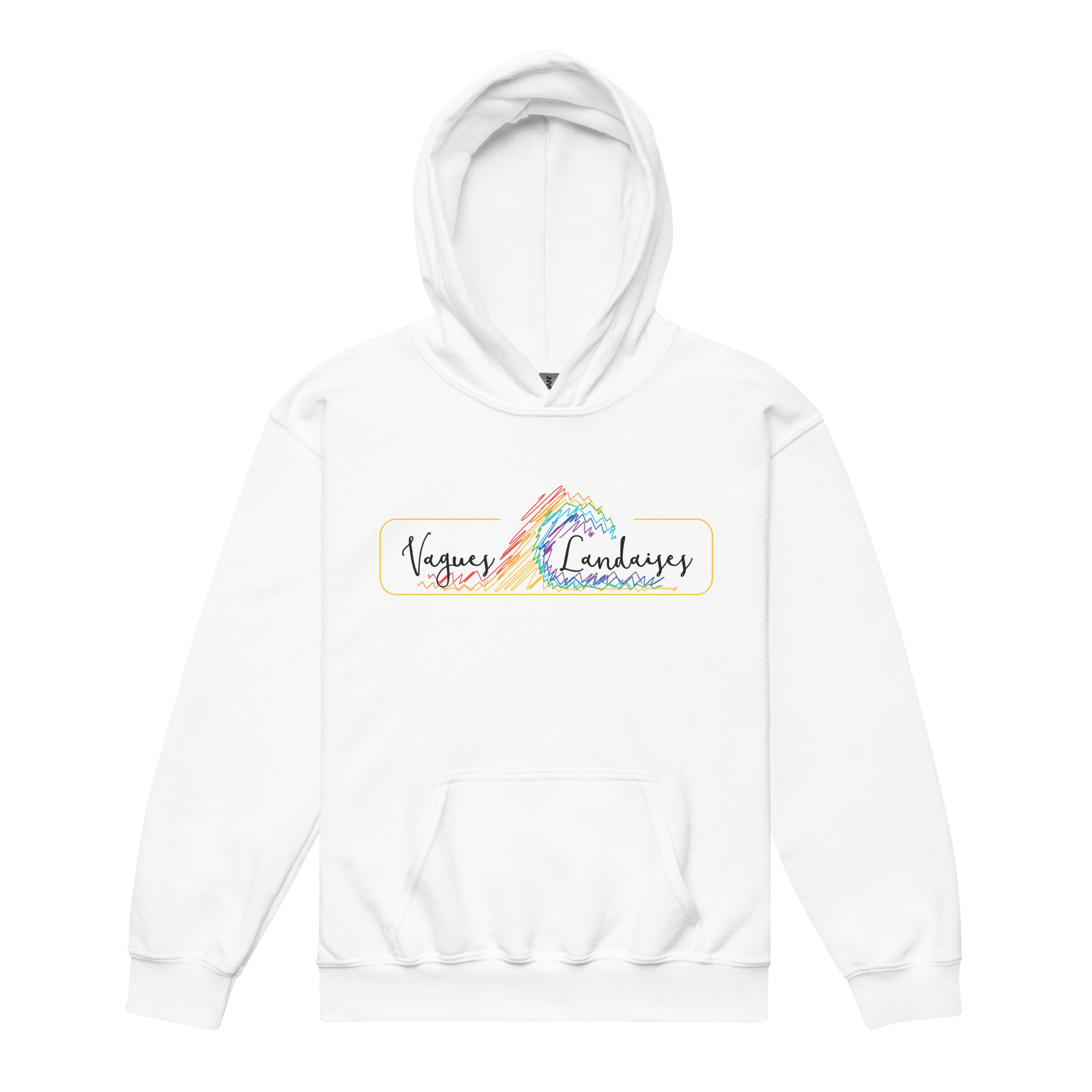 Sweat à Capuche Blanc Série Esquisse (ado)