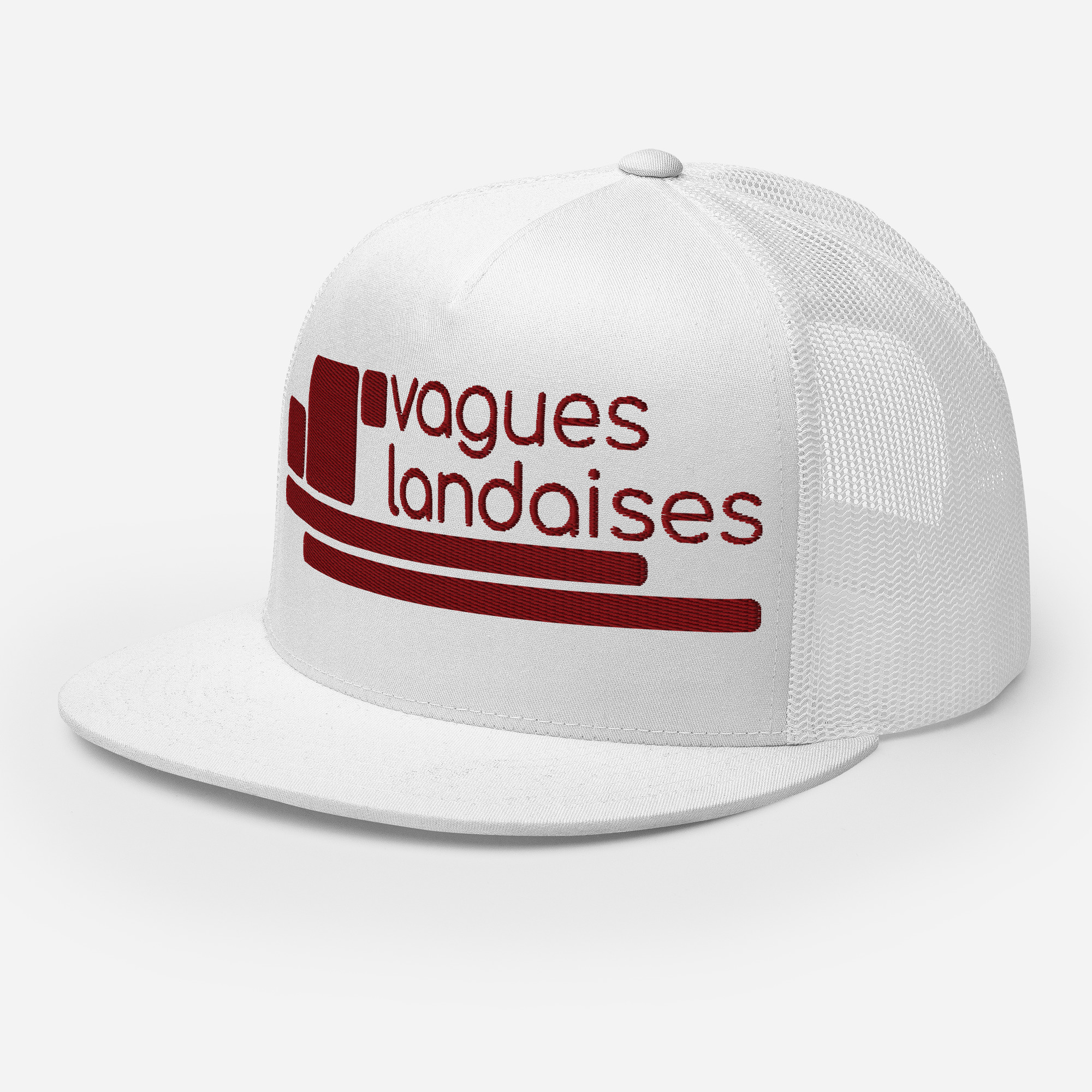 Trucker Blanche Brodée Série Structure – Image 2