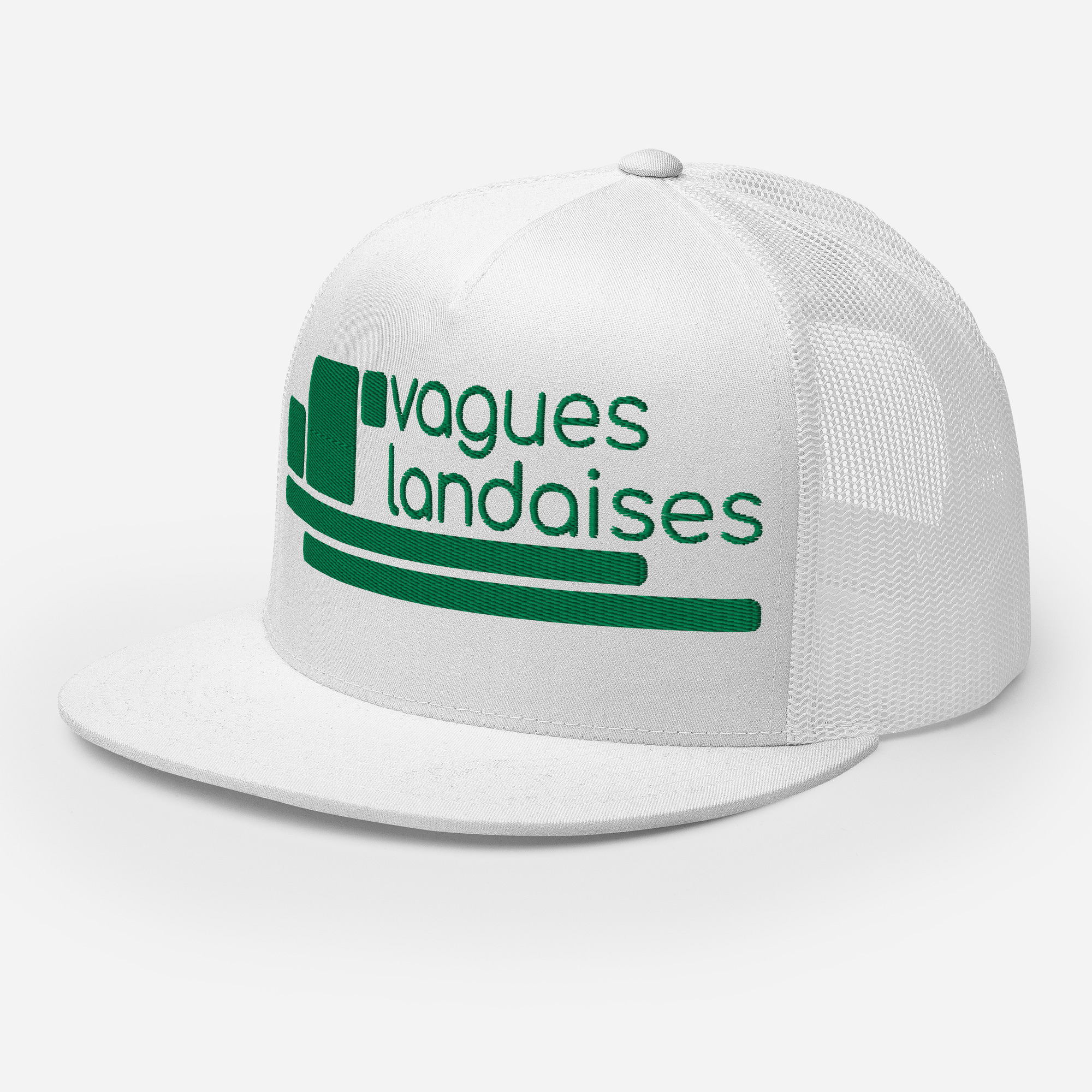 Trucker Blanche Brodée Série Structure – Image 2