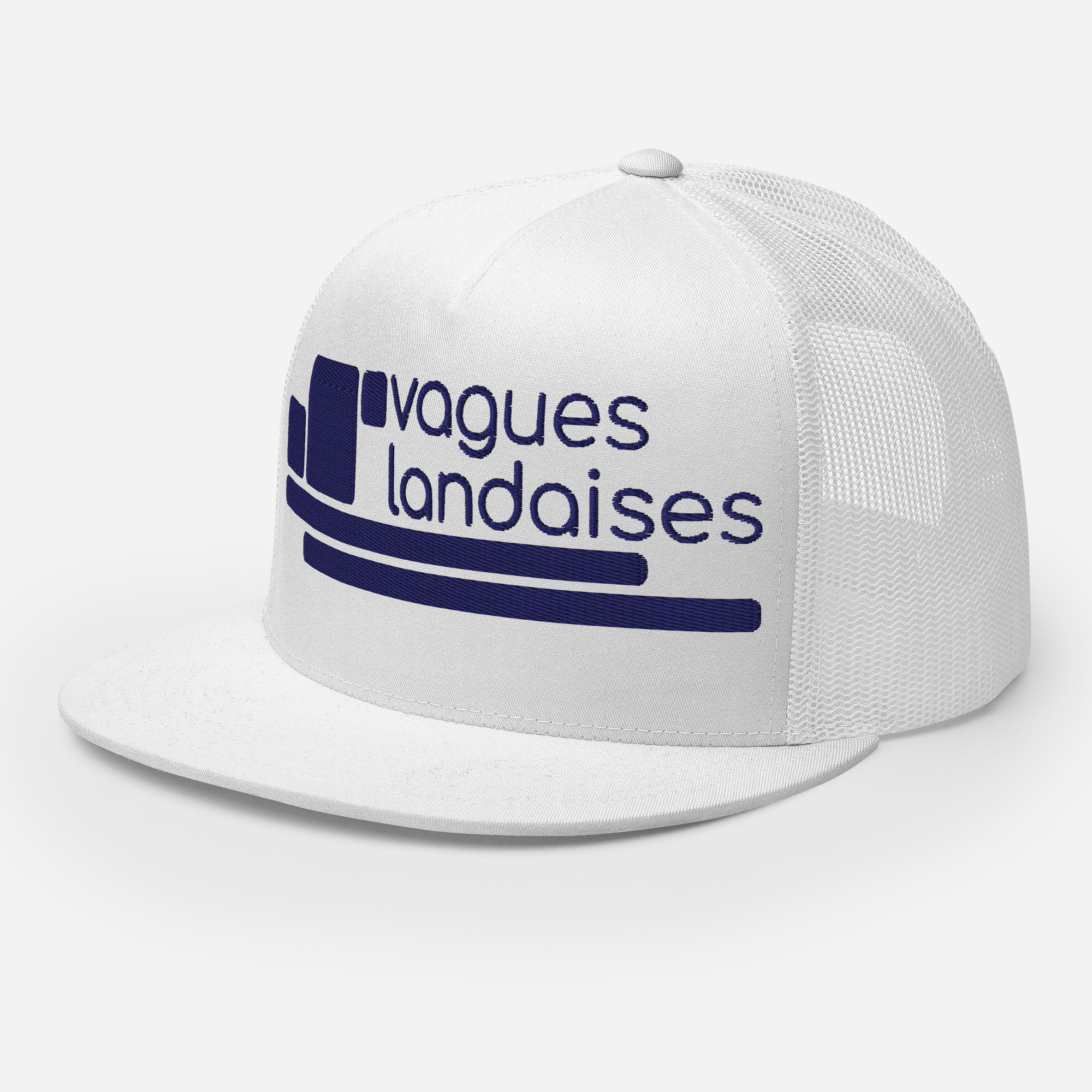 Trucker Blanche Brodée Série Structure – Image 2