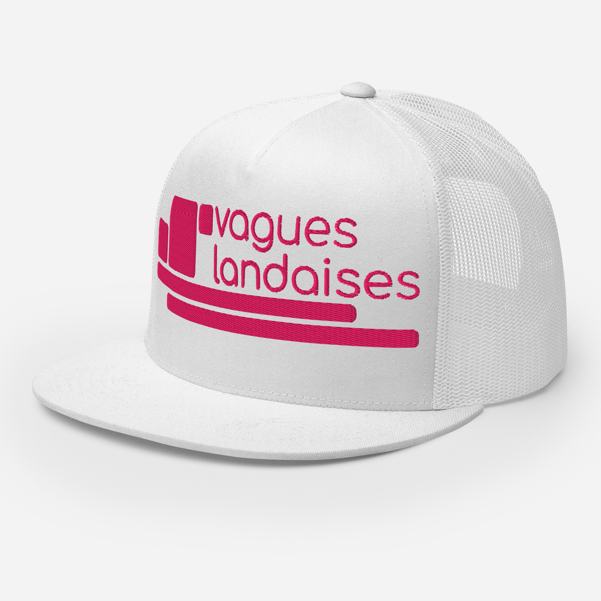 Trucker Blanche Brodée Série Structure – Image 2