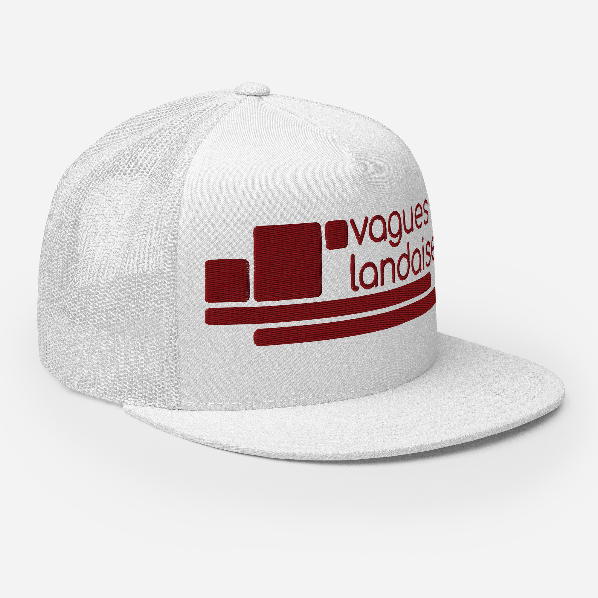 Trucker Blanche Brodée Série Structure – Image 3