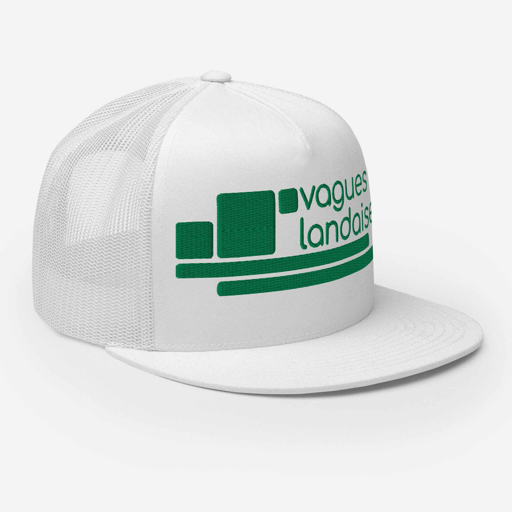 Trucker Blanche Brodée Série Structure – Image 3