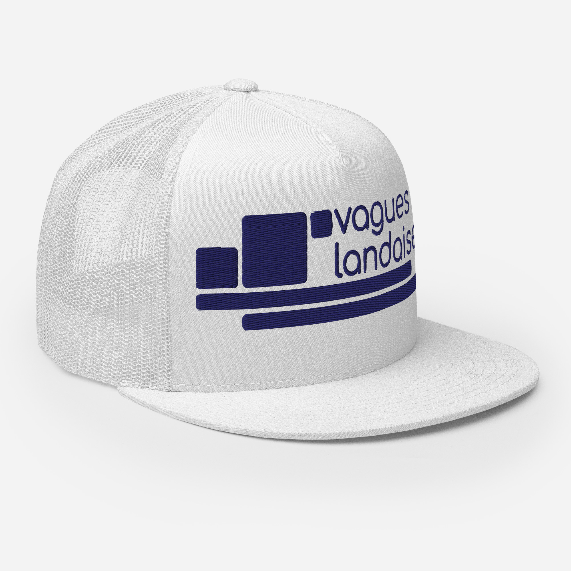 Trucker Blanche Brodée Série Structure – Image 3