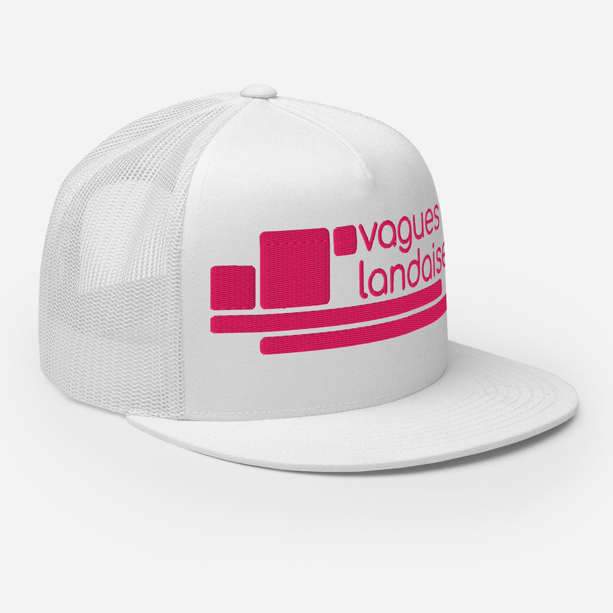 Trucker Blanche Brodée Série Structure – Image 3